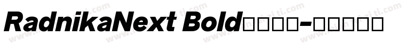 RadnikaNext Bold字体下载字体转换